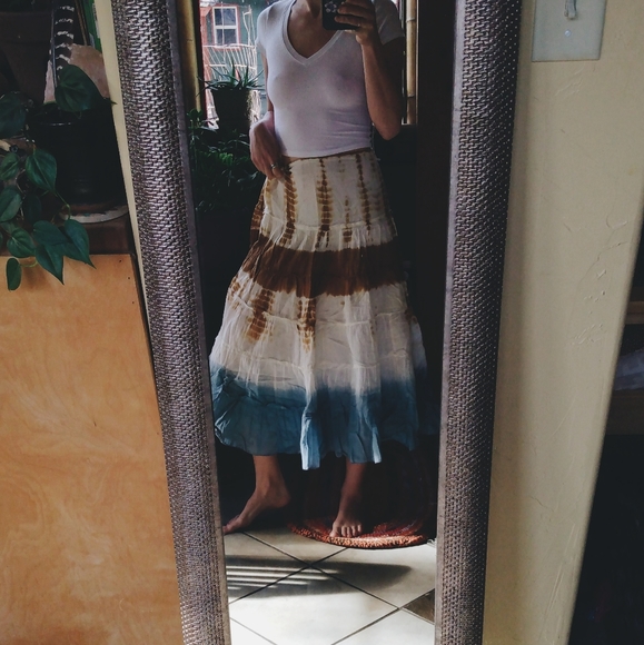 Boho Tie-Dye Skirt - Picture 2 of 6